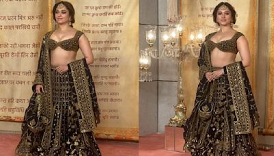 Anant-Radhika Mangal Utsav: Tamannah Bhatia’s black and gold lehenga is wedding guest style done to perfection