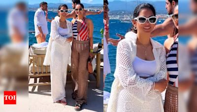 Isha Ambani's effortless elegance at Ambani family's luxury cruise celebration - Times of India