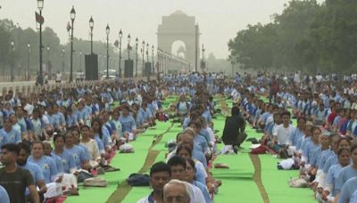 Watch: Hundreds of yogis gather in New Delhi to celebrate International Yoga Day