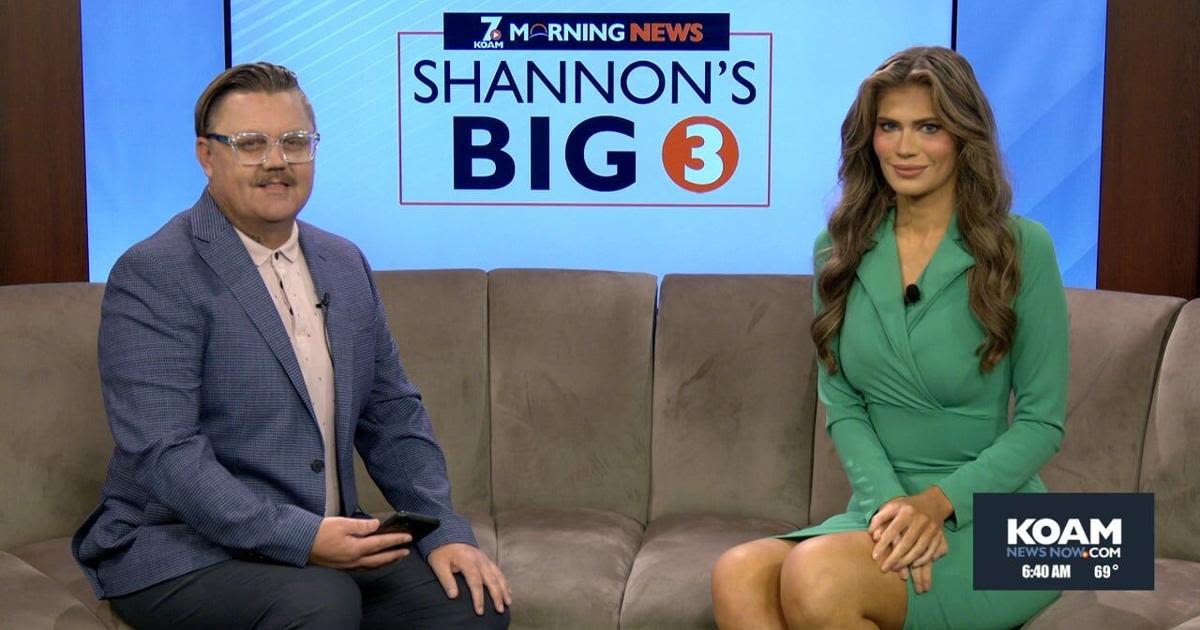 A UFO Sighting traveling to Roswell tops Shannon’s Big 3 this week