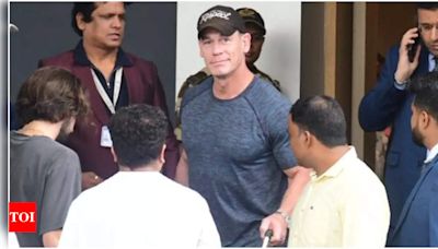 John Cena lands in India to attend Anant Ambani and Radhika Merchant's wedding: See picture | Hindi Movie News - Times of India