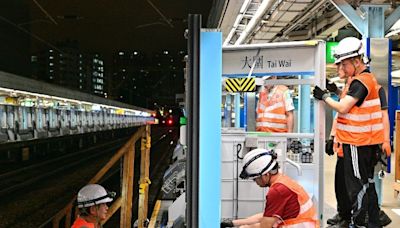 大圍站全部閘門投入服務 東鐵綫6車站完成換閘工程