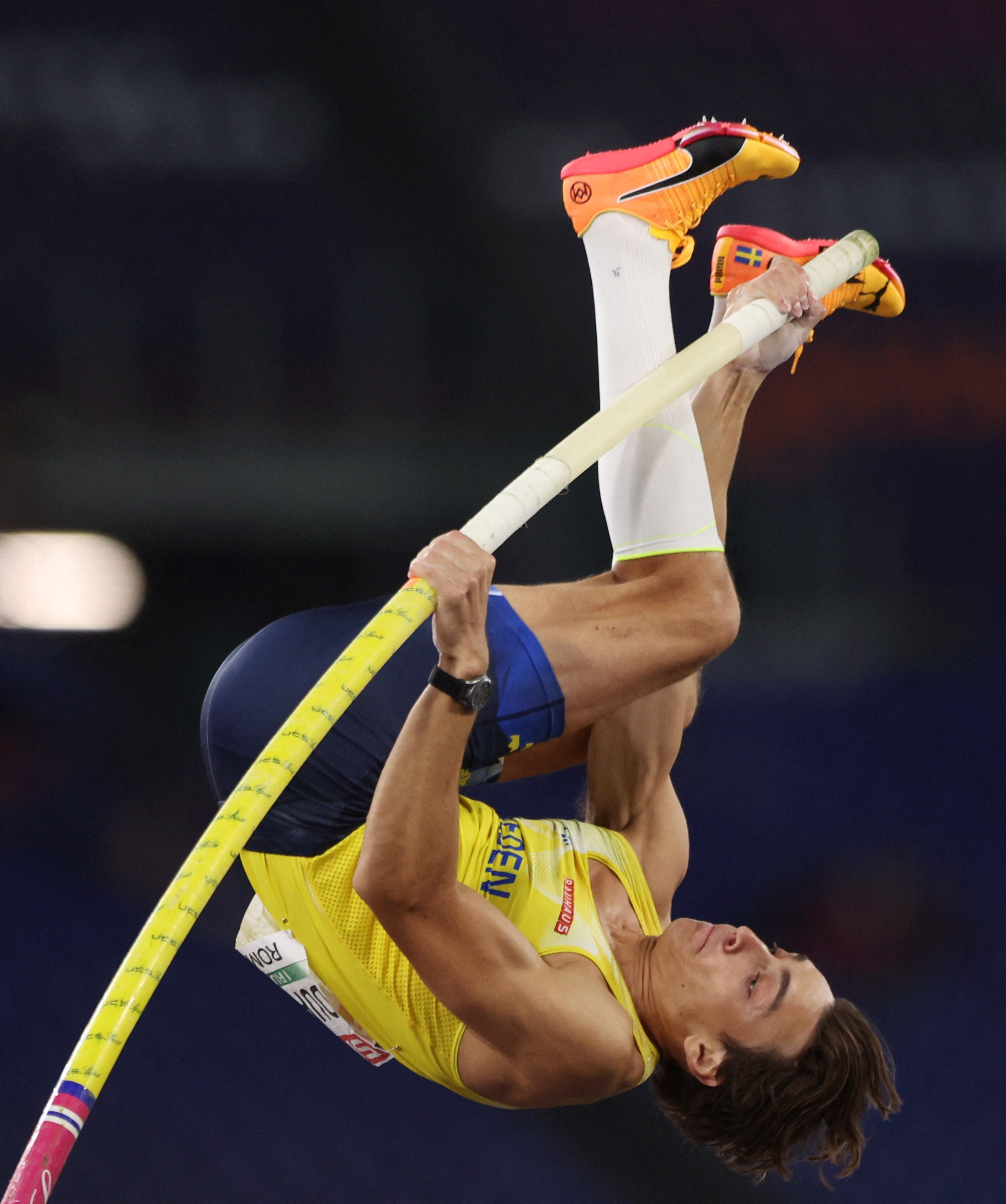 Mondo Duplantis sets pole vault world record on final attempt - after already winning gold