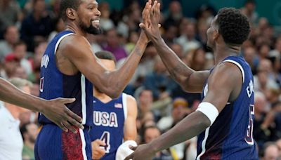 Kevin Durant Leaves Olympic Game with Souvenir