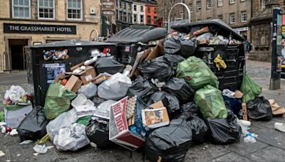 Most of Scotland now faces bin chaos as rubbish to be left to pile up in streets