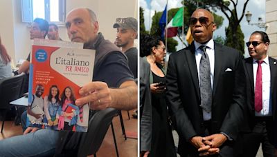 Eric Adams too sick to visit migrant school in Italy — as language school offers advice to NYC
