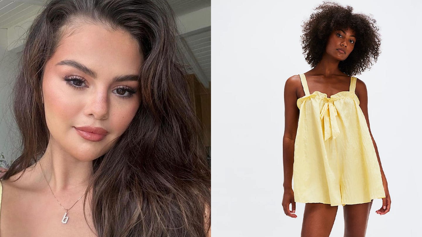 Selena Gomez Makes the Case for Butter Yellow in $78 Romper
