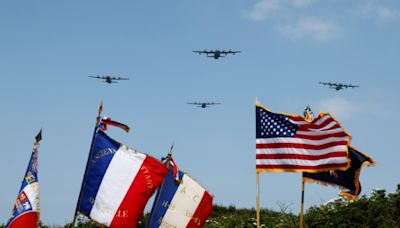 Macron lauds 'spirit of sacrifice' as D-Day marked under Ukraine shadow