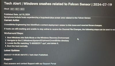 Global Outage: Crowdstrike Update Causes Widespread BSOD on Windows Systems – What Is The Workaround?