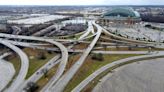 I-94 project bringing new Stadium Interchange. It includes driving on a road's opposite side