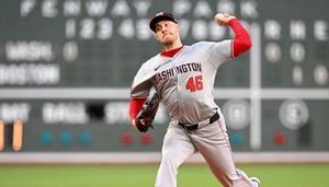 Patrick Corbin gets 1st win of season, Nationals beat Red Sox 5-1