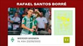 Borré cumple en Werder Bremen: Gol en su estreno como titular