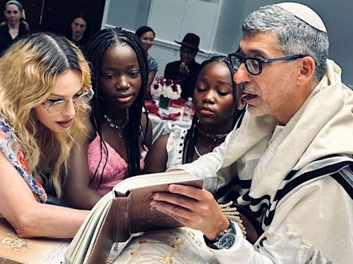 Madonna Celebrates Twin Daughters Stella and Estere at Their Bat Mitzvah Surrounded by Family and Friends — See Photos!