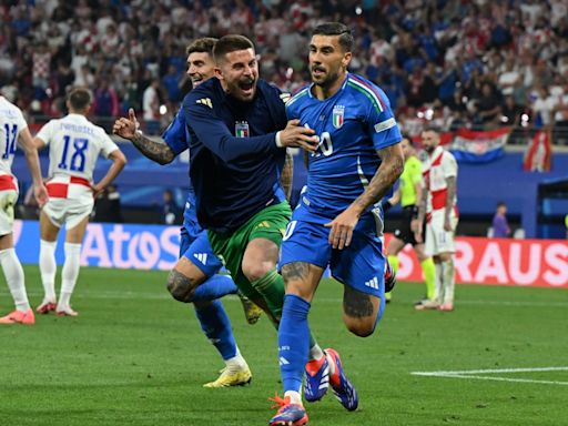 Watch: Chiellini reacts after Italy late equaliser in Euro 2024 draw with Croatia