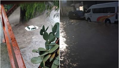 Lluvia deja inundaciones y afectaciones viales en Huehuetoca
