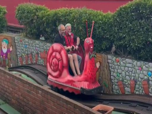 All the celebrities spotted riding Great Yarmouth's famous snails