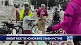 Ghost bikes put on display to honor those lost in bicycle crashes