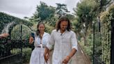 En fotos: de blanco y con aires orientales, Christian Sancho y Celeste Muriega se casaron por civil y se preparan para su gran boda