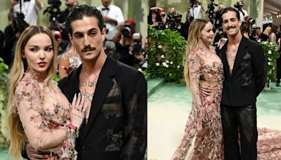 Dove Cameron Blossoms in Floral Diesel Dress With Måneskin’s Damiano David on the Met Gala 2024 Red Carpet