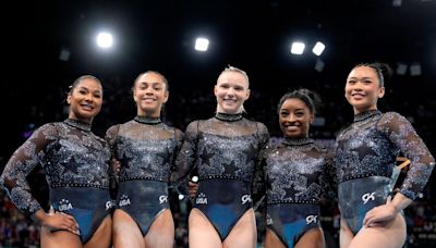 The Latest: Simone Biles and US compete in Olympic gymnastics women’s team final