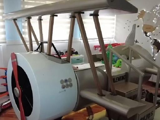 Espectacular habitación del hijo de Marcela Reyes: tiene cama en forma de avioneta