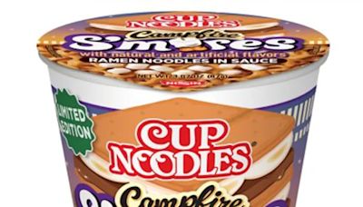 Just in time for summer, Cup Noodles introduces S’mores-flavored ramen