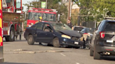 3 hospitalized, including 2 officers, after crash involving L.A. police
