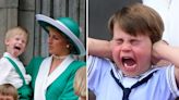 Photos show the younger royals stealing the show at Trooping the Colour over the years