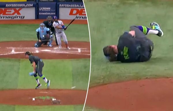 Rays’ Ryan Pepiot forced out of game after taking rocket Starling Marte comebacker off leg