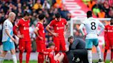 Conor Bradley suffers ‘very painful’ injury during Liverpool’s shock Premier League defeat to Crystal Palace