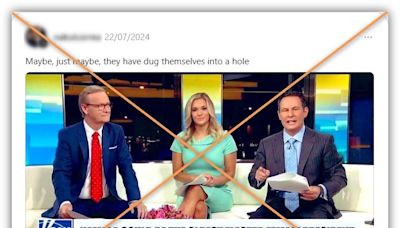 Fox News banner targeting Kamala Harris over age is fake