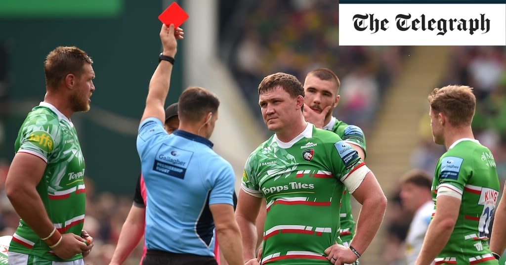 Jasper Wiese banned for six South Africa Tests after red card in Leicester farewell