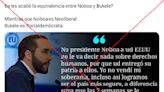 Titular del diario El Universo de Ecuador con cita de Bukele sobre Noboa es falso