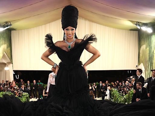 Cardi B Shares Alternative 2024 Met Gala Dress in Green From Fitting