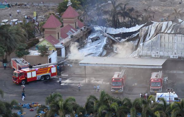 At least 27 people killed in a fire at an amusement park in western India, police say