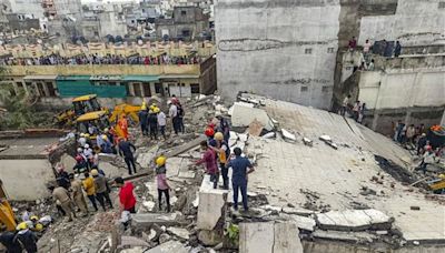 Six-storey residential building collapses in Gujarat’s Surat; 4 to 5 people feared trapped
