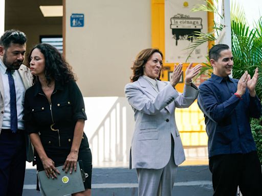 Kamala Harris Touts Federal Aid, Has Awkward Protest Moment In Visit To Puerto Rico