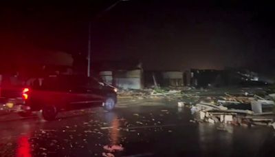 Drone video shows Sulphur, Oklahoma, nearly unrecognizable after direct hit from tornado