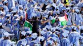 Pro-Palestinian protests dwindle on campuses as US college graduations are marked by defiant acts