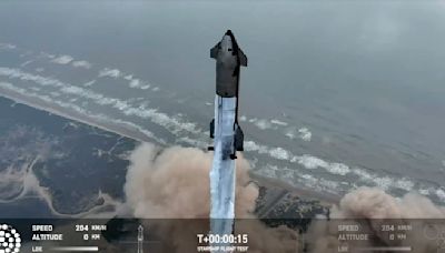 SpaceX星艦「極端高溫試煉」影像超震撼 4度試射終成功 - 國際