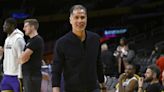 Rob Lowe and Lakers GM Rob Pelinka were at Game 1 vs. the Warriors