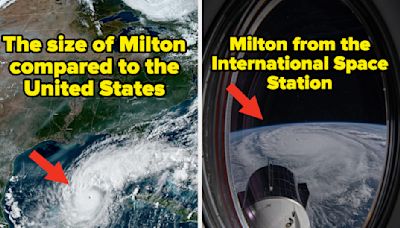 13 Absolutely Terrifying Pictures Of Hurricane Milton That Really Put Into Perspective How Huge The Hurricane Is