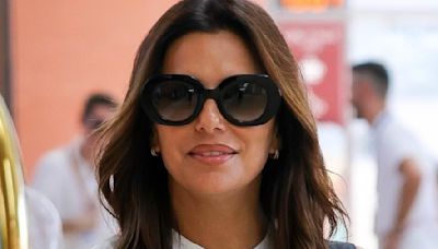 Eva Longoria arrives at Venice airport with Jose Baston