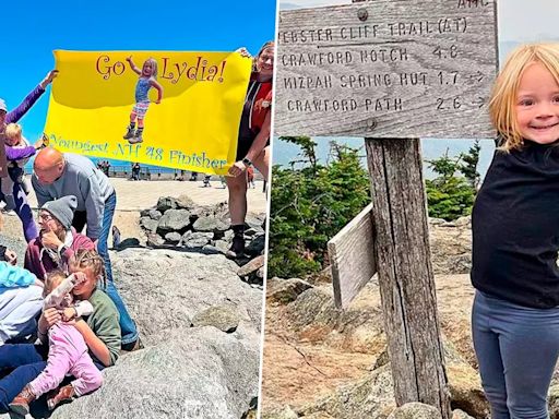 Cómo una niña de cuatro años escaló 48 montañas y marcó un récord inesperado en Estados Unidos