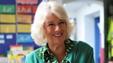 Adorable moment Camilla listens to children singing at school