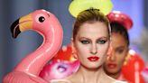 Moschino’s Pool Float Gowns and Heels Give New Meaning to Summer Party Glamour