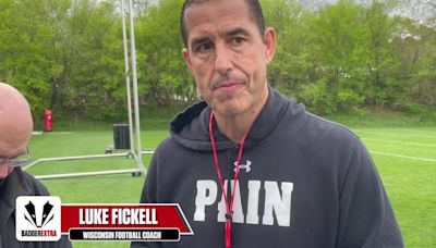 Wisconsin football coach Luke Fickell talks about Badgers freshmen