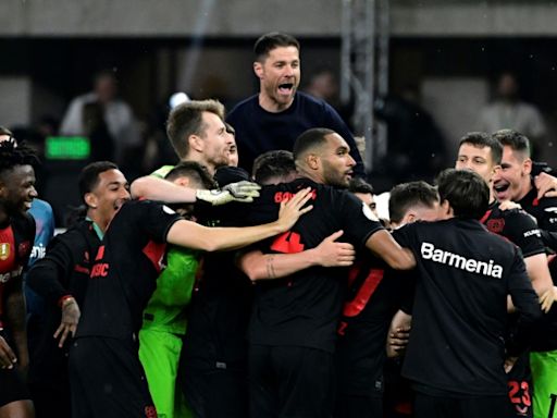 Xhaka scores as 10-man Leverkusen lift German Cup to claim a first double