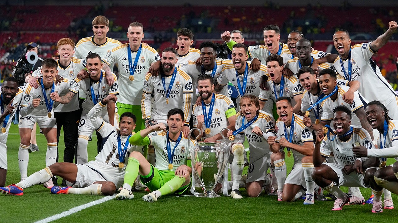 Real Madrid rides 2nd half surge to 15th Champions League trophy