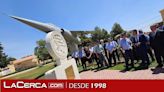 La Base Aérea de Albacete celebra un izado de bandera e inaugura un monolito para conmemorar los 50 años del Ala 14